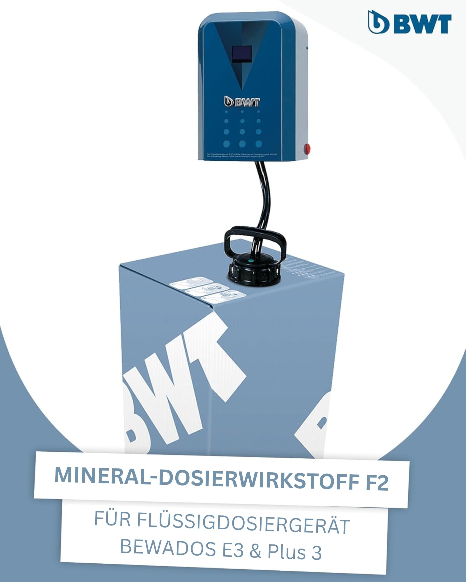 BWT Mineralstoff F2/FE 20l Dosiermittel für Wasserhärte 7–14 °dH | ideal bei mittlerem Wasser | Mineralstoffe für Trink- und Brauchwasser | zuverlässige Wasseraufbereitung| Kalkschutz und Geräteschutz