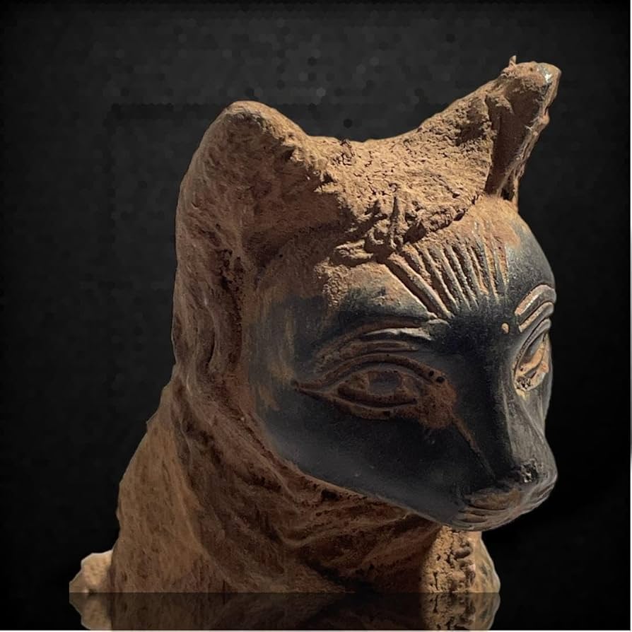 【博物館級】◆バステト神像 ブロンズ像 猫の女神 古代エジプト◆検）仏像 新羅仏 博物館級】◇バステト神像 ブロンズ像 猫の女神 古代エジプト