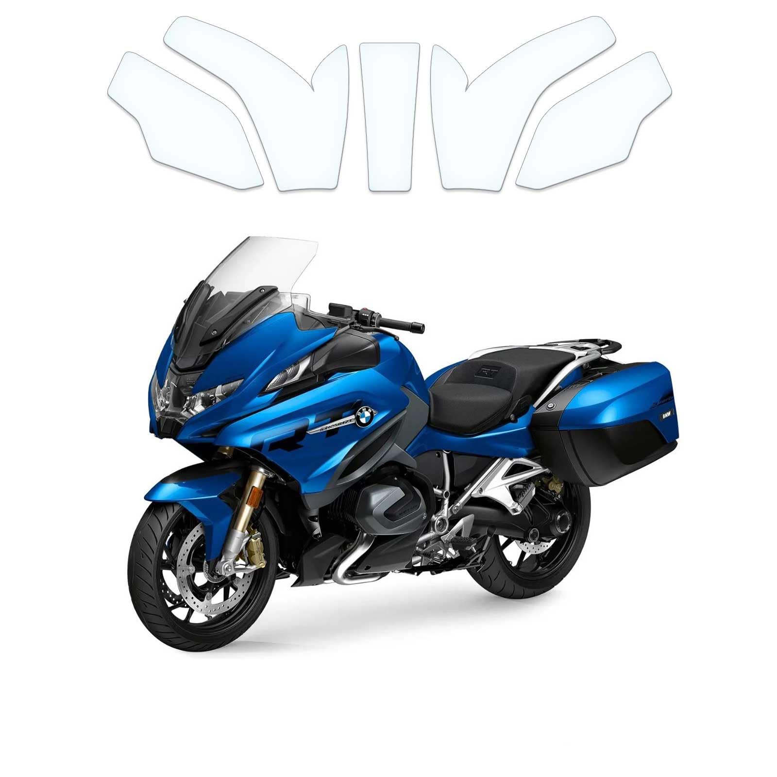 Steinschlag Lámina protectora de pintura PPF para motocicleta adecuada para BMW R1250RT 2021-2024 Protector de depósito Clear-PU