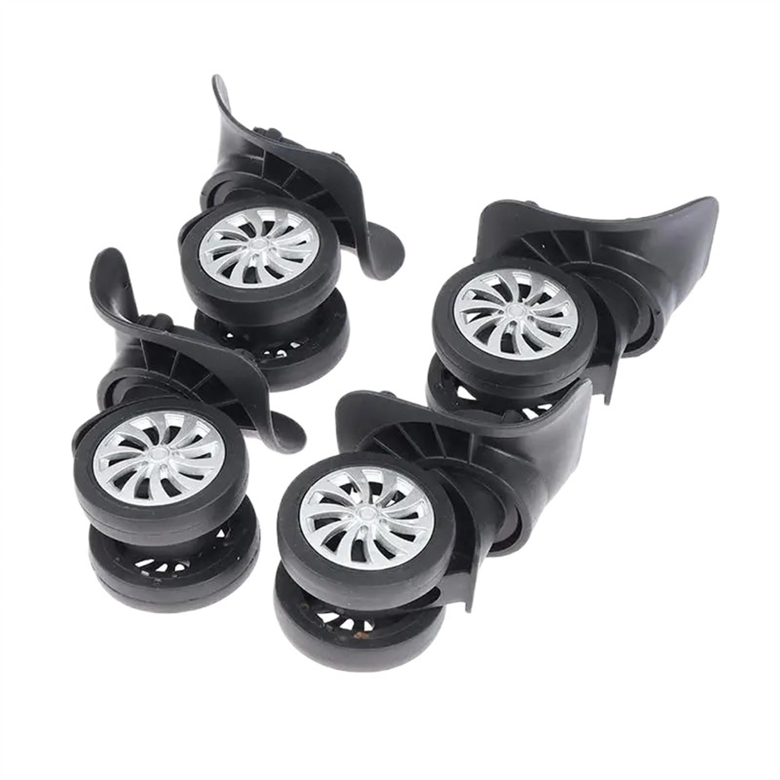 Ruote Trolley Ricambio, Ruote Per Trolley 2/4pc Trolley Ruota for Bagagli Viaggio Universale Valigia Parti Accessori Ruota di Ricambio Ruota for Bagagli in Gomma di Qualità(4pcs Luggage Wheel)