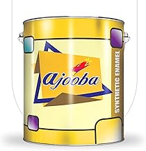 Magic Ajooba Synthetic Enamel Oil Based Paint Fast Drying, Interior/Exterior Use Metal & Wood Surfaces Anti-Rust & Complete Coverage (200ML, White)