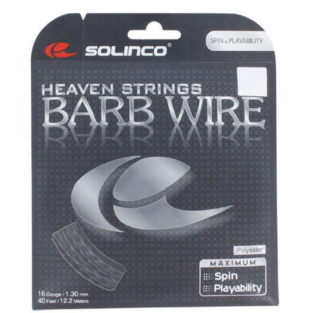 Solinco Barb Wire 16 g 1.30 mm Tennis String - 2 Packs
