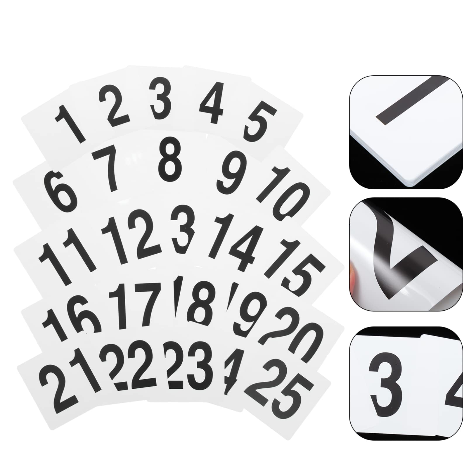 Cabilock 25Pcs Double Sided Table Numbers for Weddings Birthdays and Events Reserved Seating Tent Cards for Restaurants and Celebrations