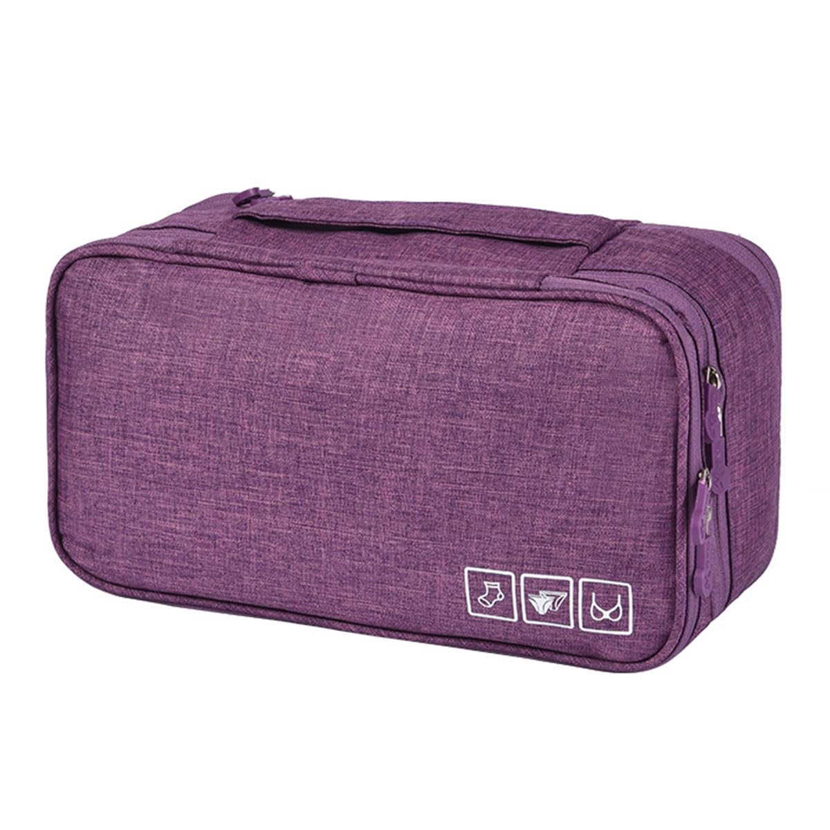 FAVORTALK Hanging Toiletry Bag Red Travel Bag for Toiletries Large Wine Wash Bag Waterproof Cosmetic Organizer for Men Women Zippered Shower Bathroom Bags 9.8x3.9x6.7 Inch - XSB12106 — view 12