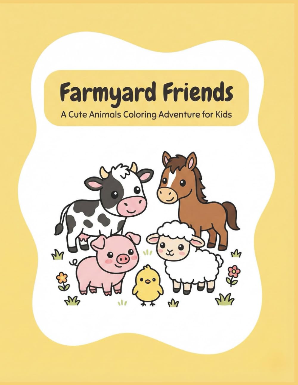 Farmyard Friends: A Cute Animals Coloring Adventure for Kids