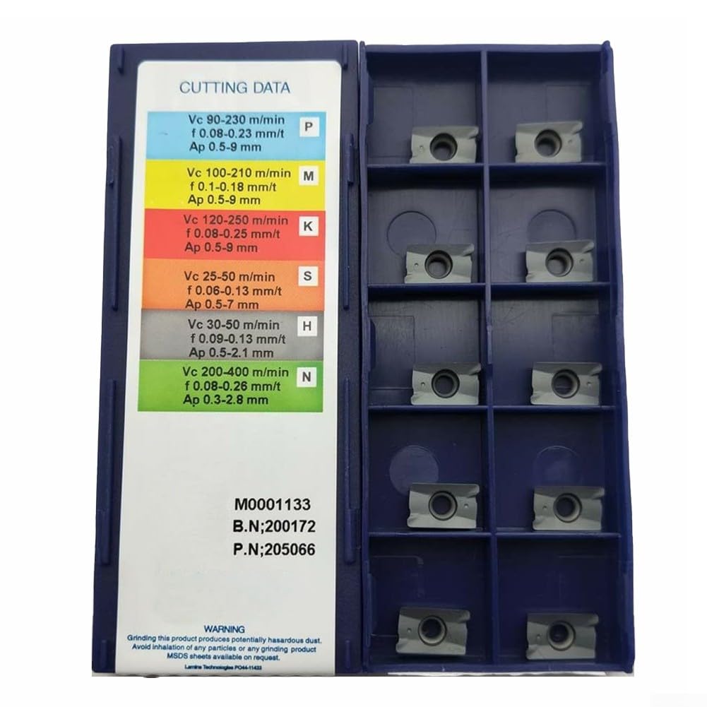 Oniissy APKT1003 PDTR Fräserklinge Hartmetall-Einsätze, APKT 1003 Fräseinsätze, Fräseinsätze, für Halbbearbeitung, Endbearbeitung