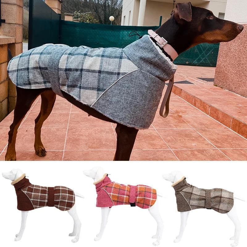 Amazon | 冬暖かいフリース大型犬ジャケット服ファッショナブルな