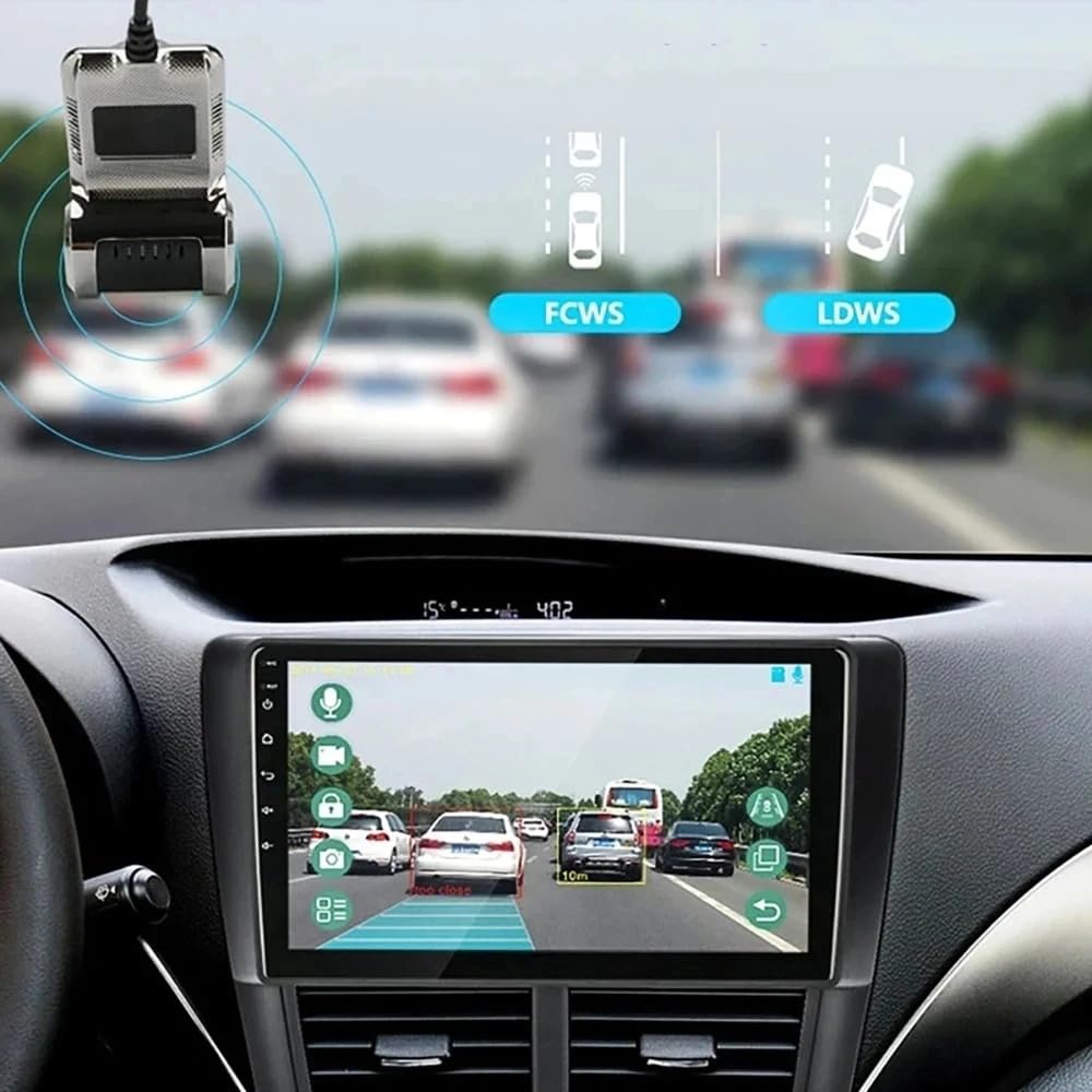 Dash Cam per Android Auto USB DVR 1080P Impermeabile Dashcam Visione Notturna Dash Camera Registrazione Full HD Telecamera per Auto Videocamera 170° Grandangolo Loop Record