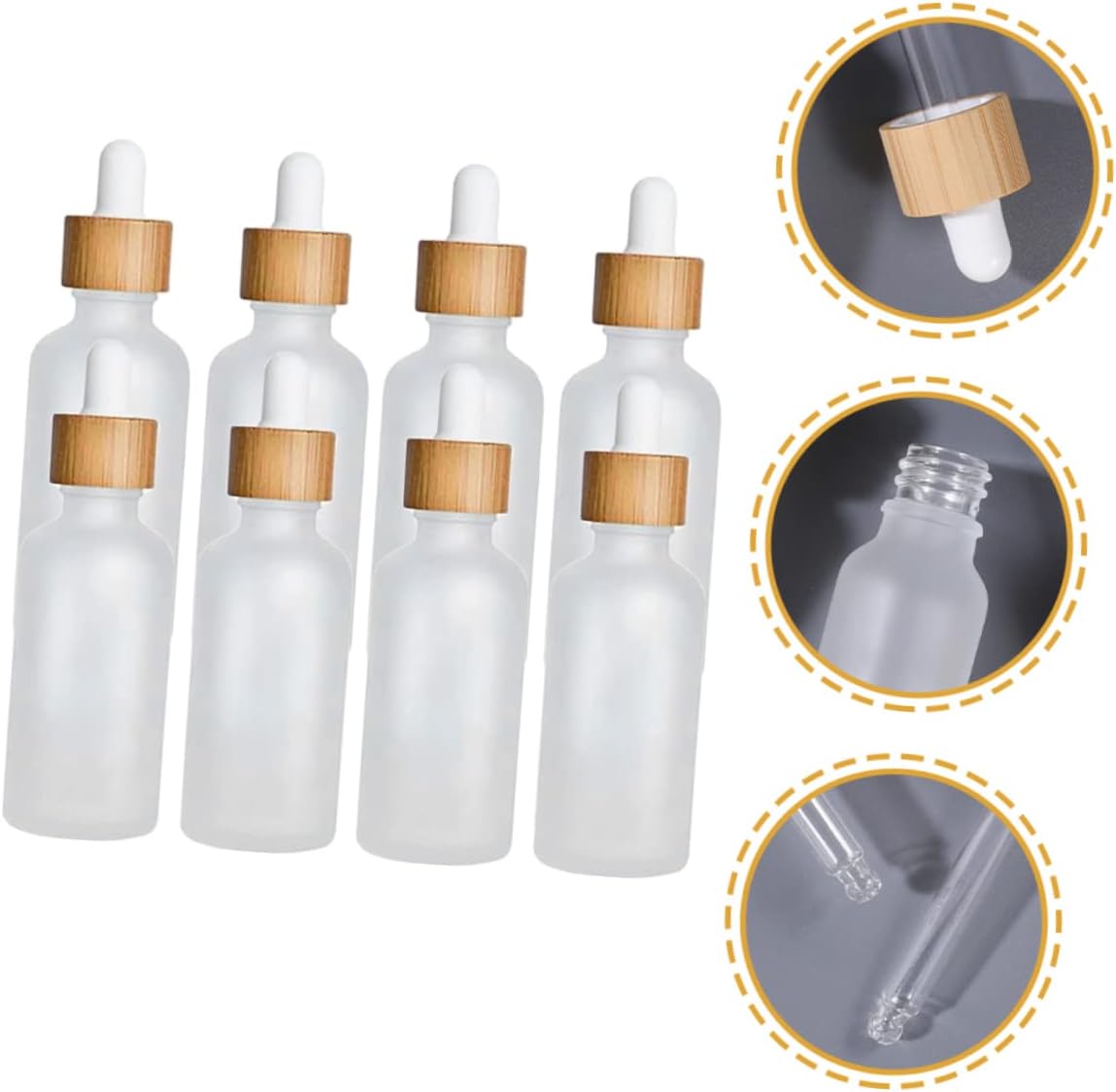 VALICLUD 8Pcs Essential Oil Bottles with Caps Refillable Dropper Vials for Aromatherapy and Cosmetic Leak Design Travel Friendly