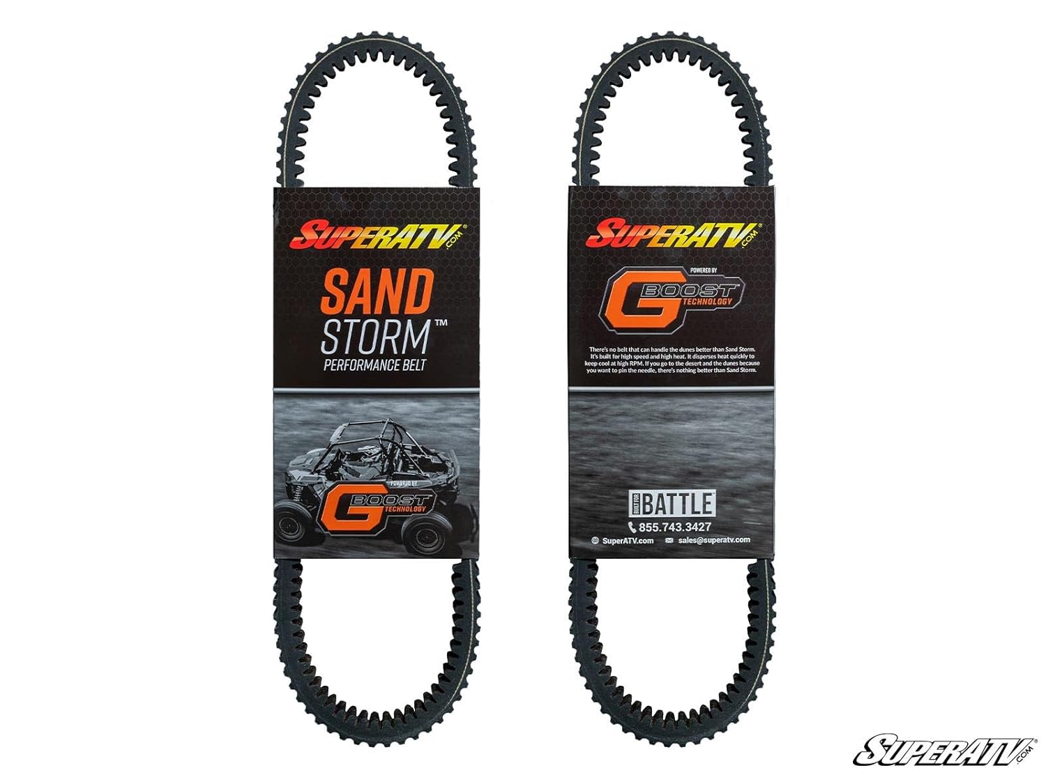 SuperATV Heavy Duty Sand Storm CVT Drive Belt Compatible with Textron Wildcat XX, Stronger Than Stock, Smooth Engagement, High-Torque Handling, Heat Treated, See Fitment