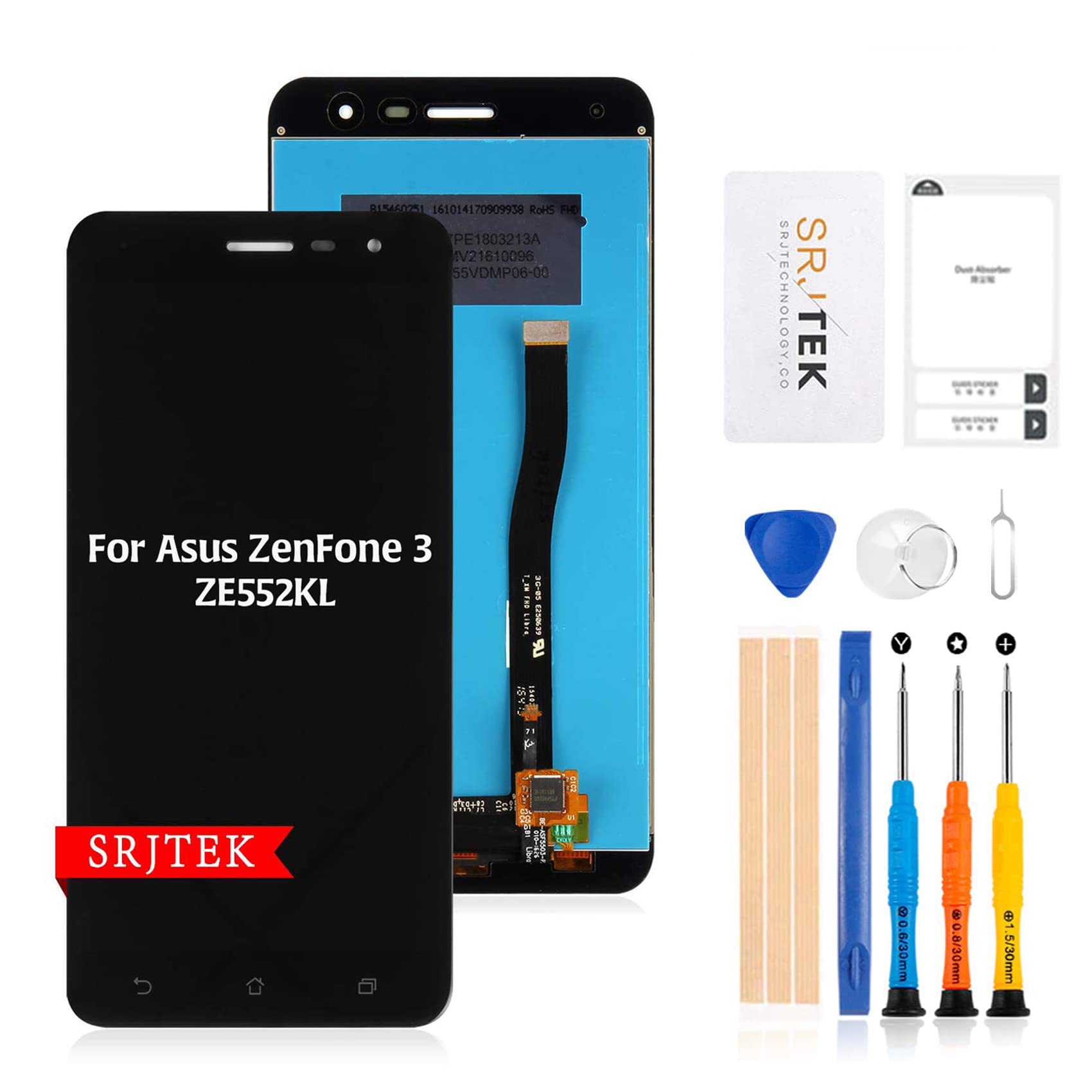 ZenFone 3 ZE552KL バッテリー カメラ交換済 ガラス ケース付 ZenFone 3 ZE552KL バッテリー カメラ交換済 ガラス ケース付
