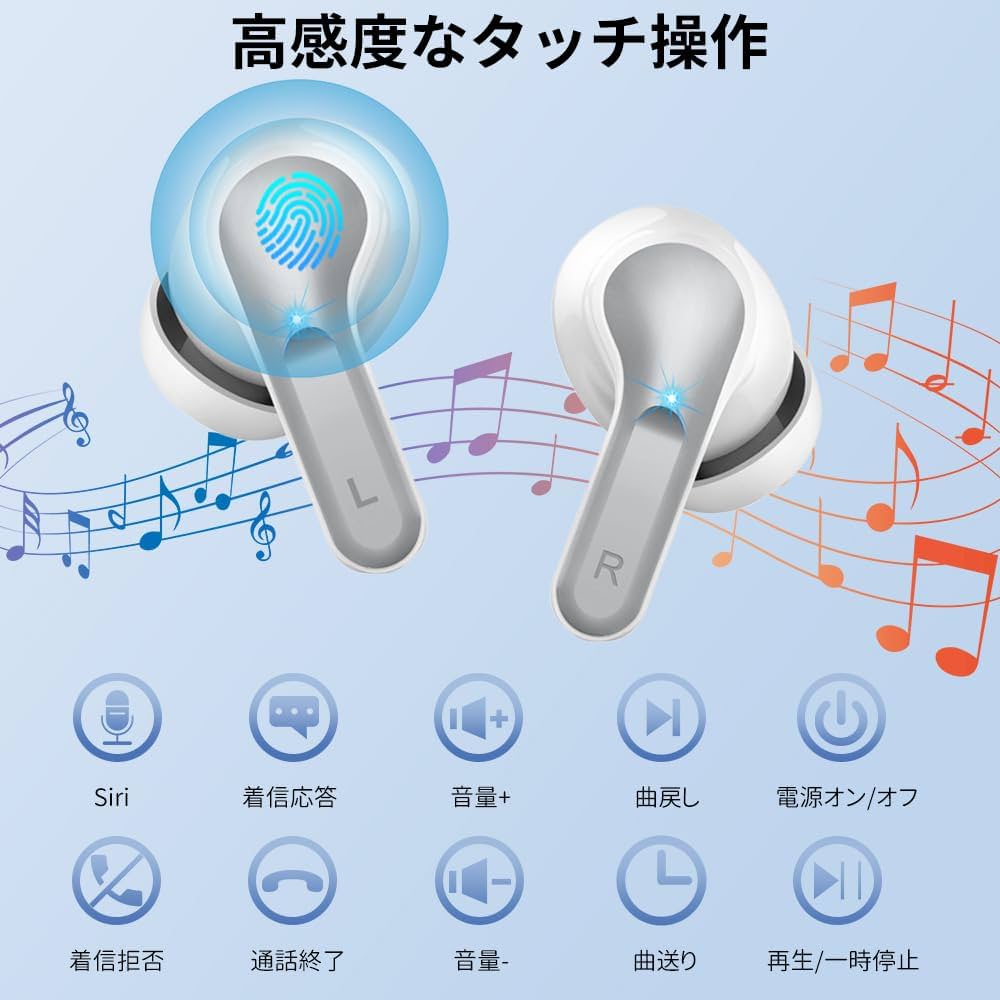 ワイヤレスタブ Amazon.co.jp: ワイヤレスイヤホン 2024最新 Bluetooth イヤホン