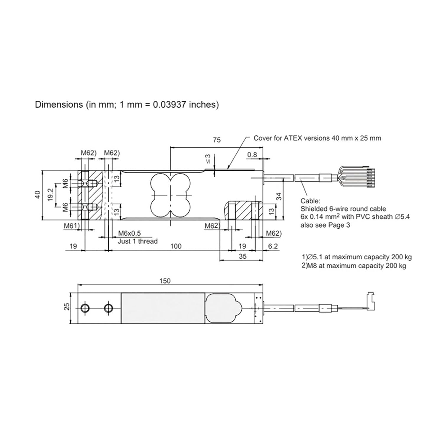 PW15B Single Point Load Cell High Precision Weighing Sensor for Belt Scales, Floor Scale, Filling and Food Production System