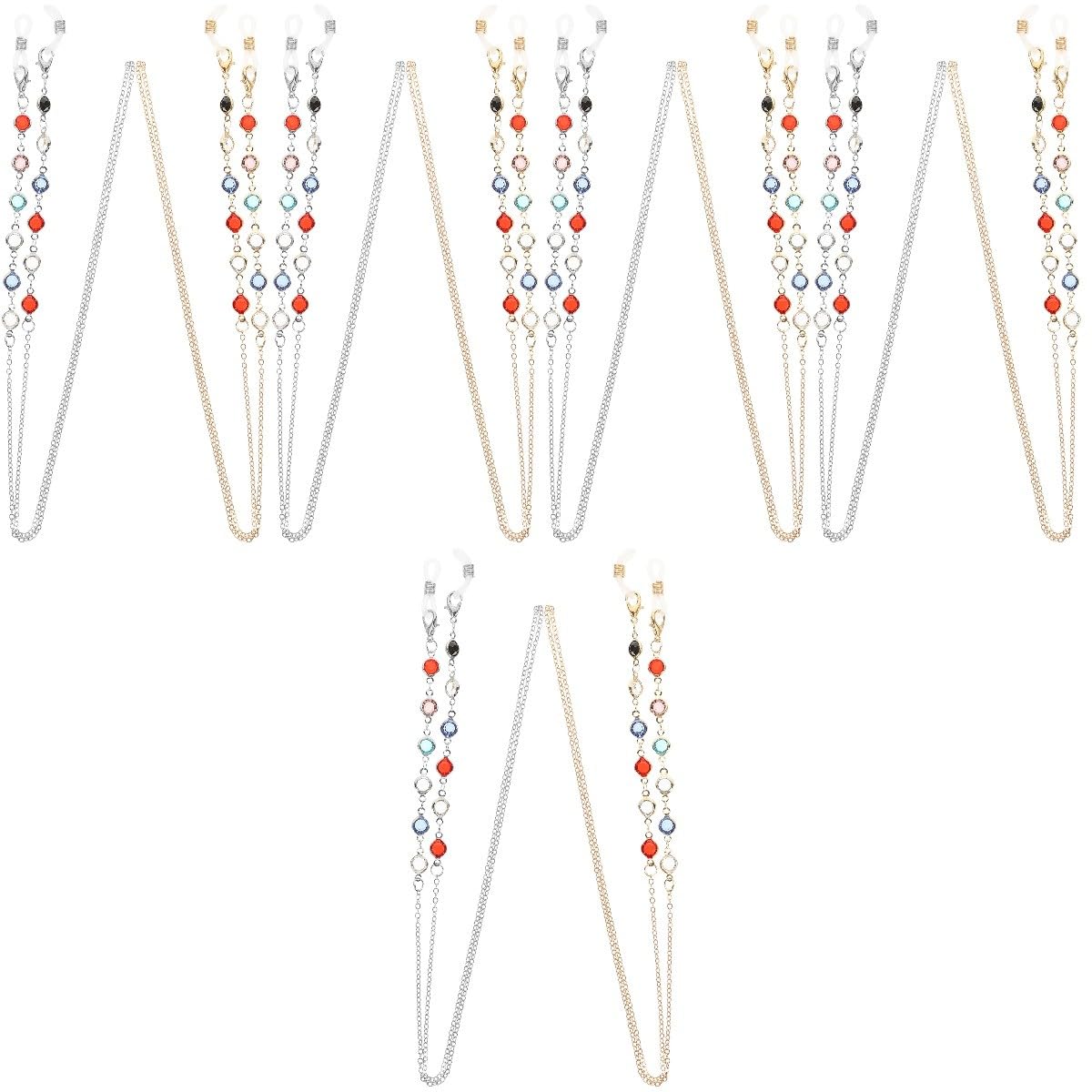 BESTYASH Catena Di Occhiali Custodia Per Gli Occhiali Moda Accessori Incantesimi Portaocchiali Porta Occhiali Intorno Al Collo Catena Di Dell'occhio Gel Di Silice