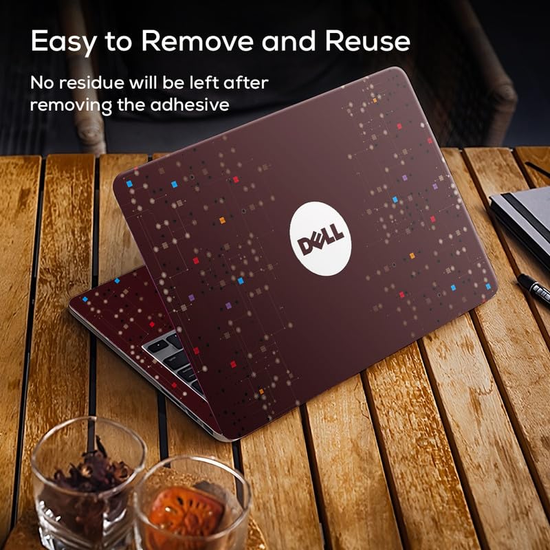 Image of Galaxsia DSGN 295 Full Body Laptop Skin Bubble-Free| Laminated & Removable | HD Quality Sticker for Laptops Upto 15.6 Inches Compatible with DELL