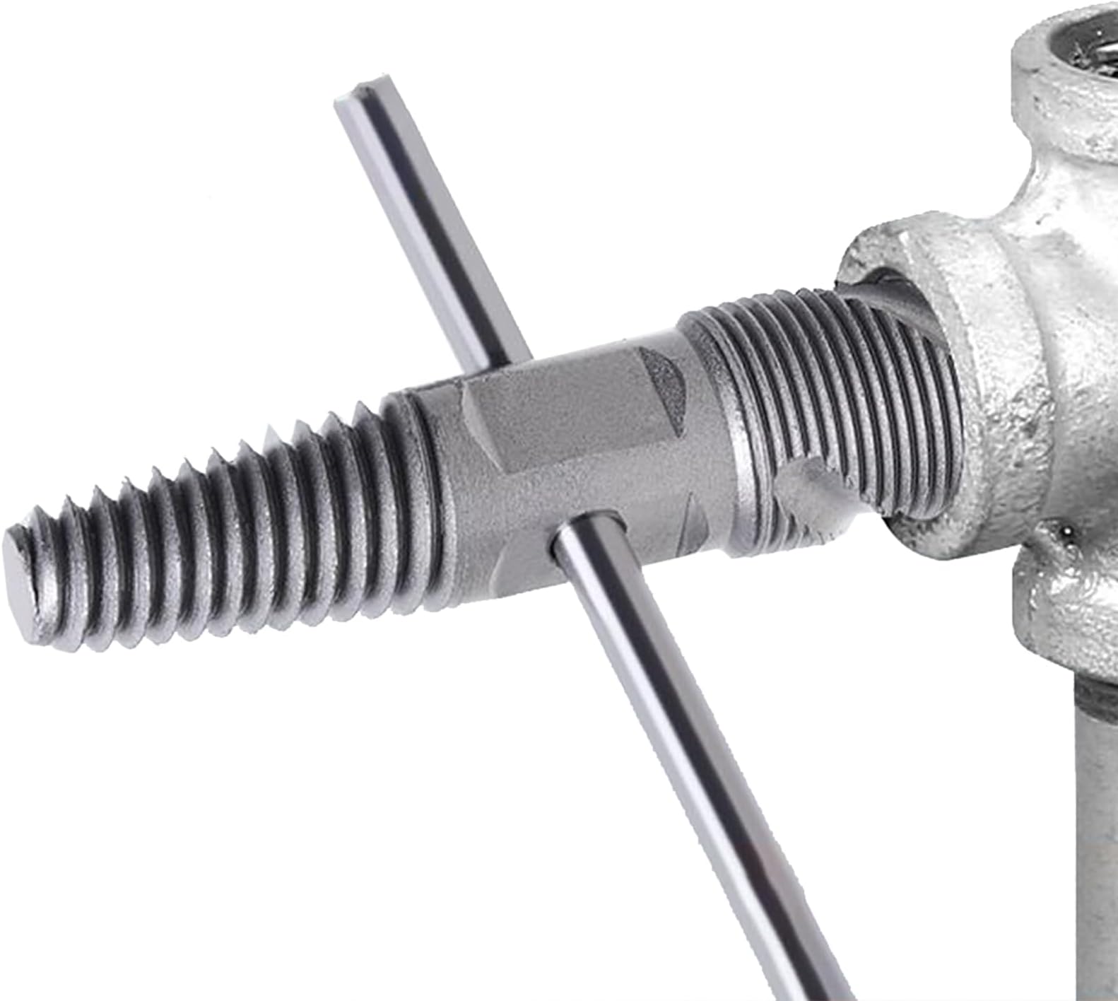 Water Pipe Screw Extractor - 3/4 inch 1/2 inch Double-Head | Broken Pipe Thread Removal Tool - for Kitchen Sink Replacement Shower Maintenance Basement Professionals Homeowners