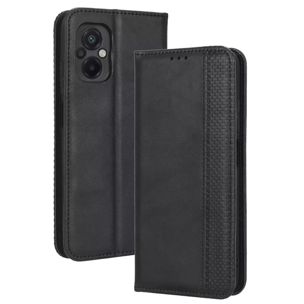 SEAHAI Custodia Portafoglio In Pelle Per Oppo Reno 8 Pro 5G - Con Slot Carte E Supporto Magnetico - Nero - 3