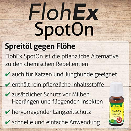 cdVet FlohEx SpotOn - Pflegeöl zur Geruchsmaskierung gegen Flöhe