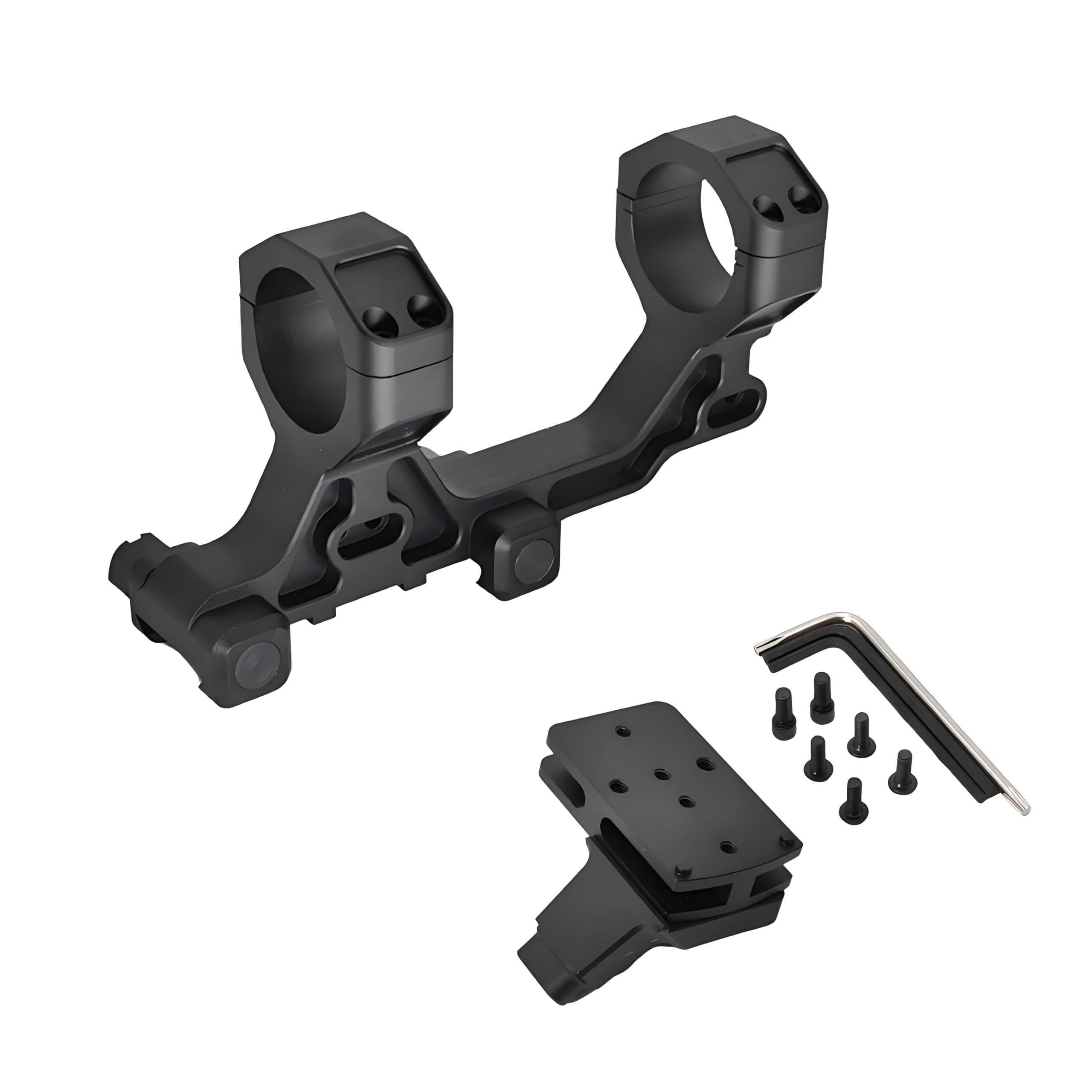 Schnellspanner-Doppelring-Ausleger-Zielfernrohrmontage, Halterungsrohr Aus Aluminiumlegierung Mit Versetzter Seitenbasis, Picatinny-Schienenmontage