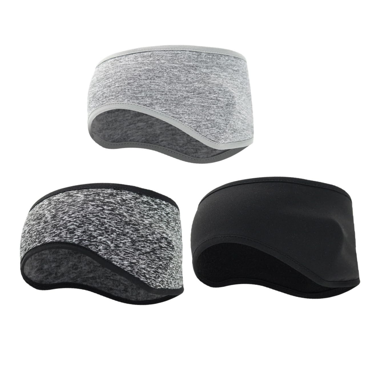 HEMOTON 4 Set Fascia Per Correre Scalda Orecchie Da Ciclismo Sport Orecchio Elastico Uomini Vello Fascia Per Il Sudore Fasce Da Sci Fasce Da Uomo Tessuto in Pile 3 Pezzi * 4