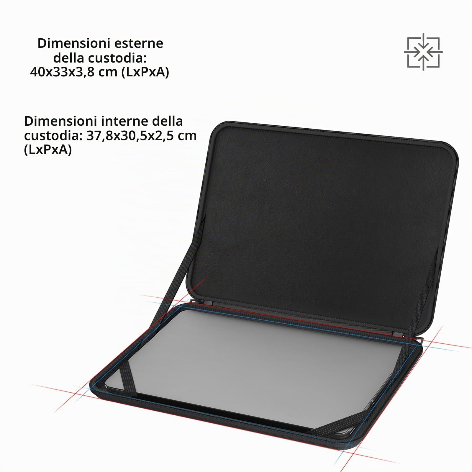 Smatree Custodia per computer portatile da 16 pollici, Acer Nitro 16 Gaming, custodia rigida da 16 pollici, Acer Computer, sottile, impermeabile