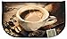Kashi Home Kitchen Rug, Printed Area Rug, Durable Floor, Door Mat, Farmhouse Non-Slip Carpet Latex Backing Beautiful Design, Coffee Bean 20x40 Rectangle