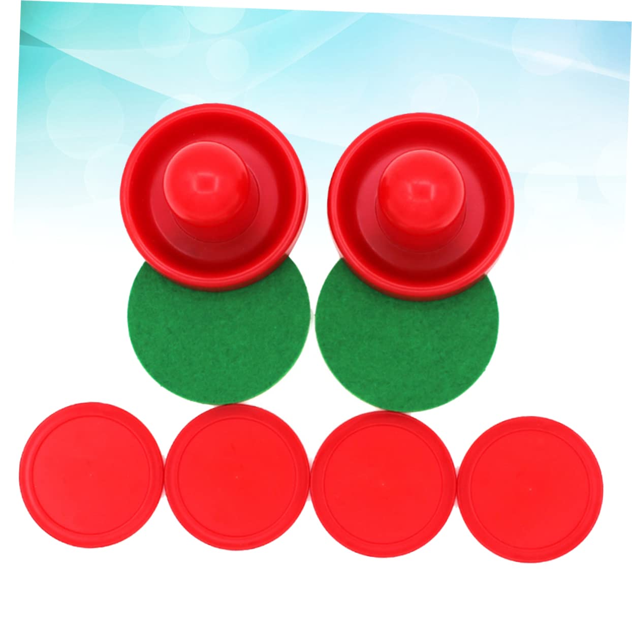 YARNOW Accessori Per Hockey Disco Da Air Hockey Partita Di Hockey Tavolo Da Air Hockey Sostituzione Dei Paddle Delle Maniglie Da Hockey L'hockey Gestisce Le Racchette Rosso