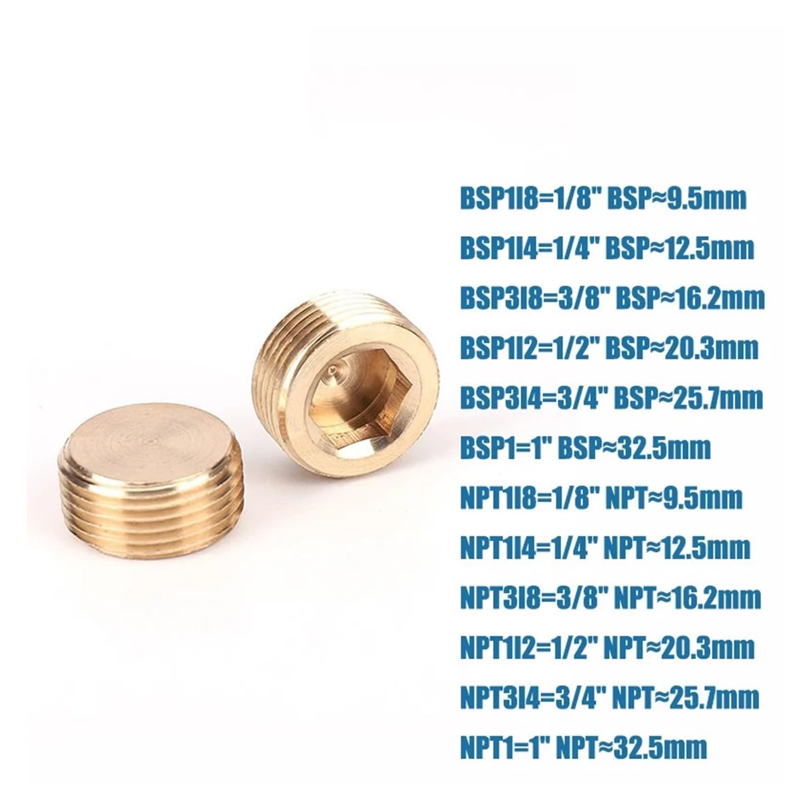 1 Unidad, 1/8 ", 1/4", 3/8, 1/2", 3/4, 1", Rosca Macho, Conector Hexagonal De Latón, for Tubería | Rosca mecanizada con precisión for un sellado confiable a prueba de fugas.(M22x1.5)
