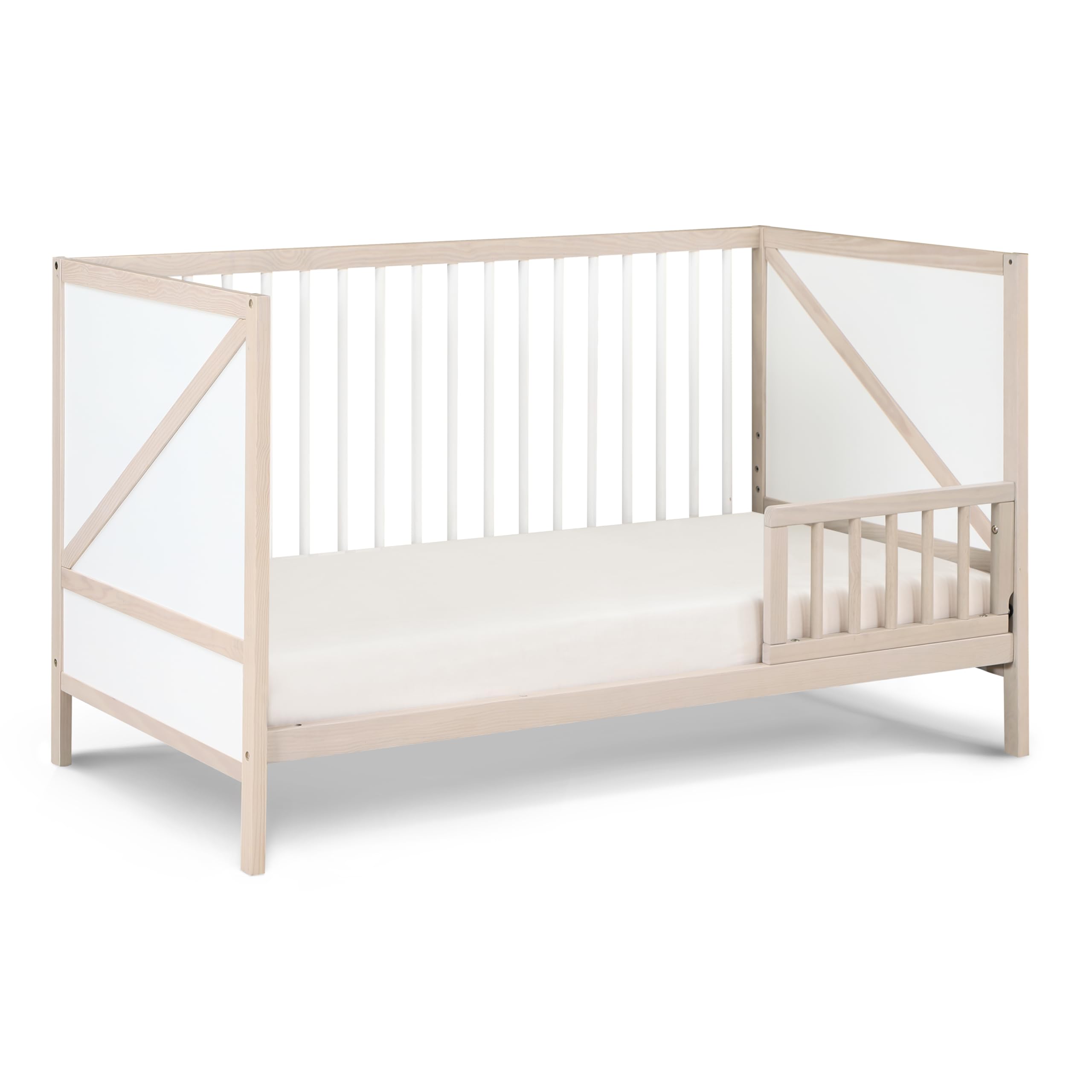 Suite Bebe Pixie Zen 3-in-1 Crib in Washed Natural/White