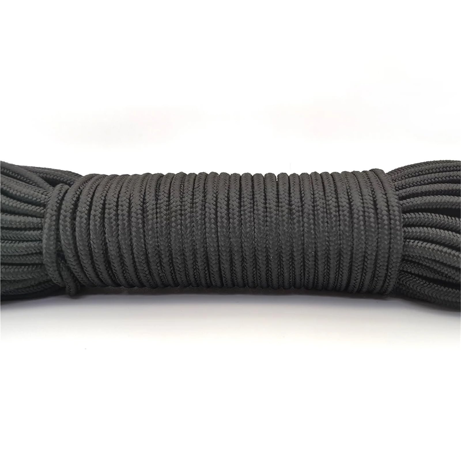 Paracord 3mm Paracord Lanyard Rope Parachute Cord Hiking Camping Clothesline Bracelet Accessory One Core 100ft 328ft(Black,100ft(31m))