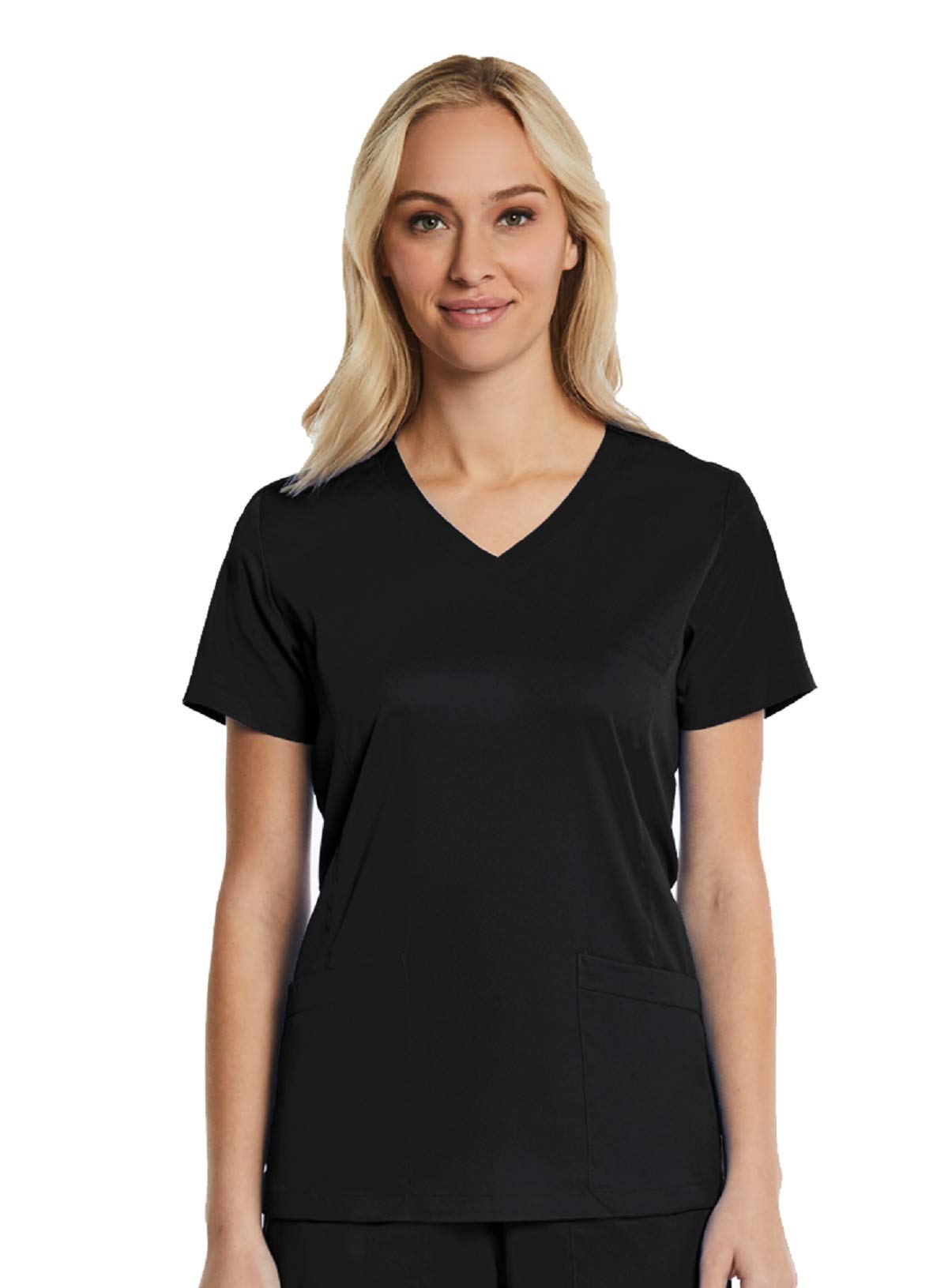 Elements Women's EL9115 Four Way Stretch Mock Wrap Scrub Top