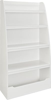 Ameriwood Home Hazel Kids' 4 Shelf Bookcase, White