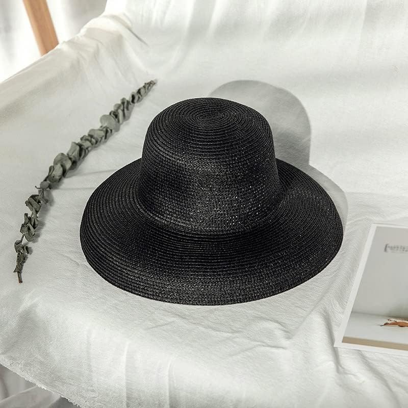 Chapeau de soleil grand bord pliable pour dame protégeant du soleil