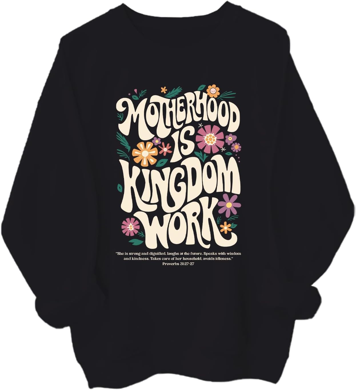 Motherhood is Kingdom Work Sweatshirt Mama Shirt Christian Sweatshirts for Women