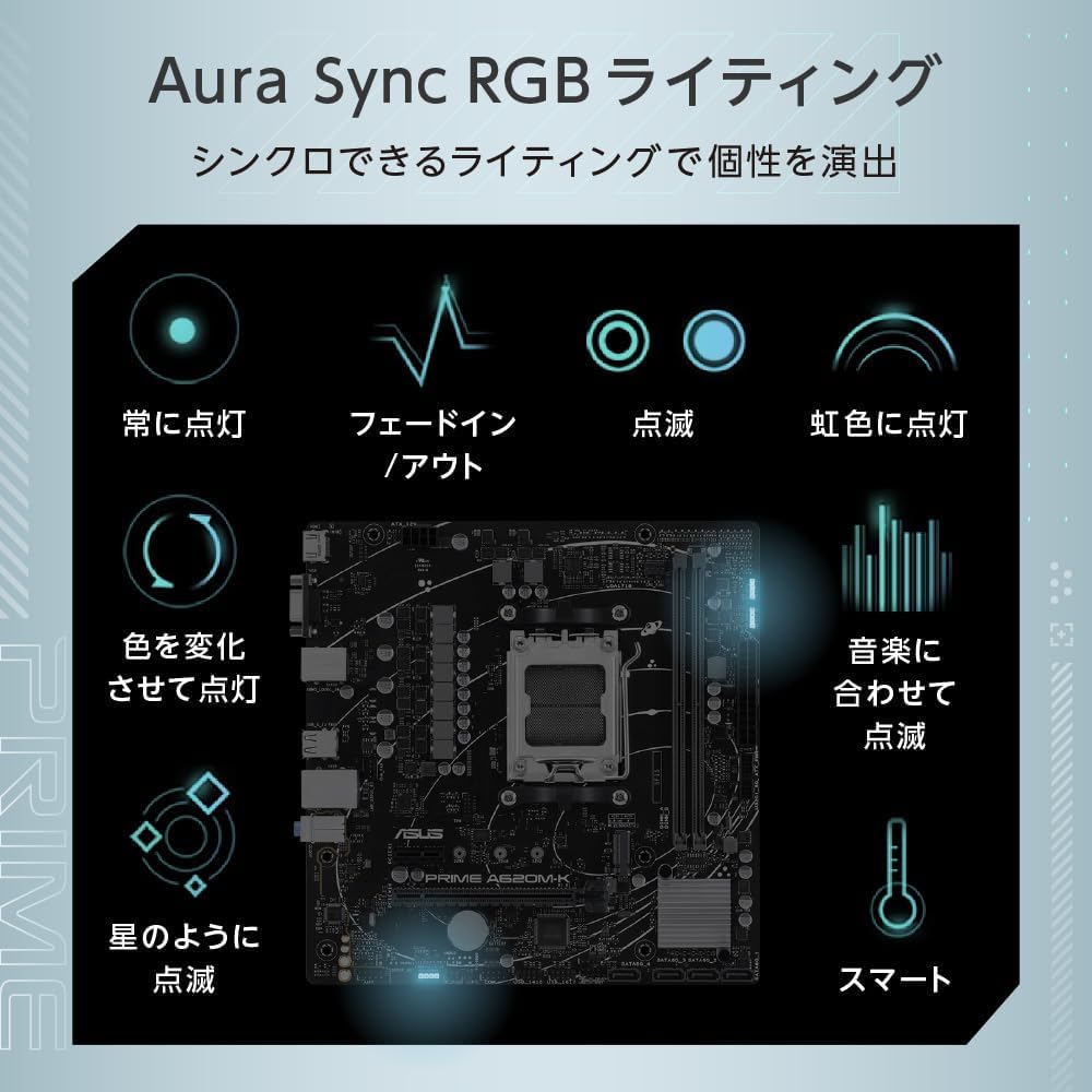 Amazon.co.jp: .ASUS/PRIME A620M-K-CSM/AMD/Ryzen 7000 シリーズ