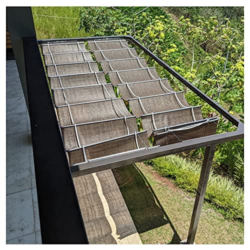 Auvent rétractable Wave Shade Cover café 0,5x6m pour terrasse - 4