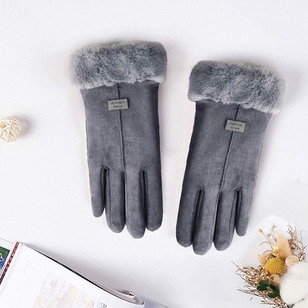 Rękawiczki, Damskie Zimowe Rękawiczki Damskie Dziewczęce Outdoor Heat Full Finger Lined Driving Wszystkie Urządzenia Z Ekranem Dotykowym Pozostają Sprawne W Zimnym Roku,a