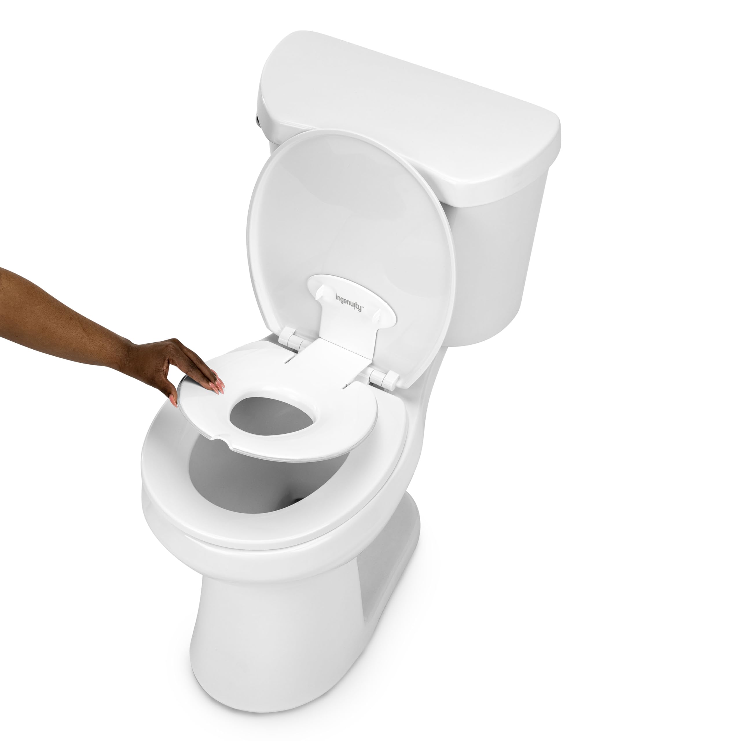 Ingenuity Flip & Sit Töpfchen – Semipermanenter Sitz, einfache Anbringung, für Kinder ab 18 Monaten