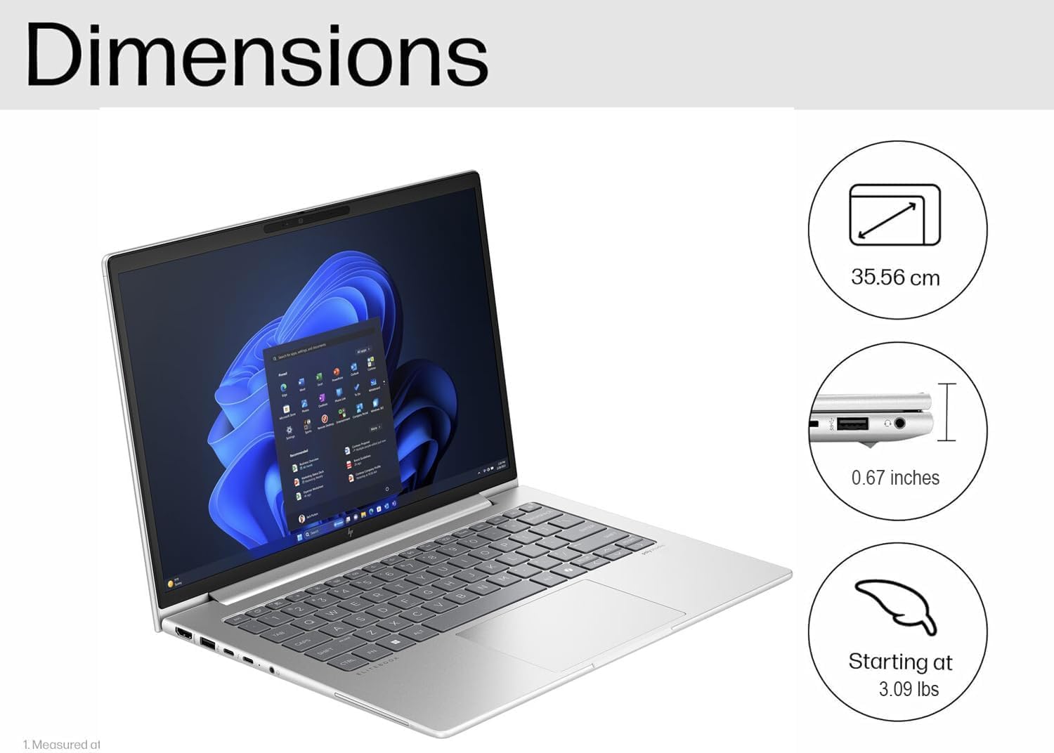 HP EliteBook 640 G11 Business AI PC Laptop (14" FHD+, Intel Core Ultra 7 155U, 32GB DDR5 RAM, 1TB SSD, 12-Core (> i7-1355U)), HP Wolf Security, 2x Thunderbolt 4, Backlit, FHD Webcam, Wi-Fi, Win 11 Pro