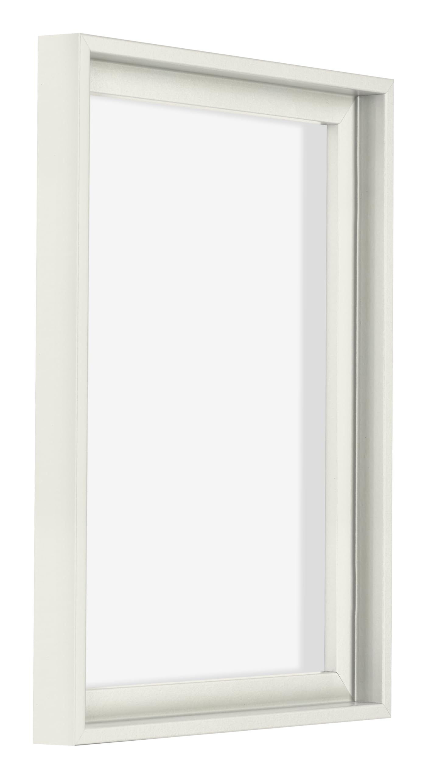 Marco flotante 60x80 cm Blanco Mate - MDF | Marco flotante para lienzos, Adecuado para lienzos de hasta 2 cm de grosor, Sin panel trasero ni cristal, Made in Holland