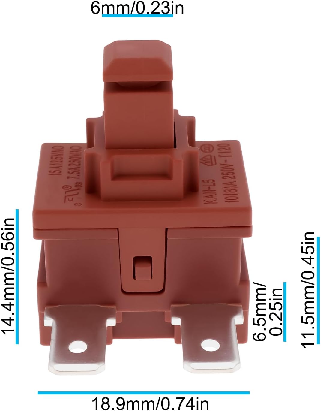 ECSiNG 2Pcs On Off Power Button Switch Compatible with Miele C1 C2 C3 Vacuum Cleaner Hoover Power Block