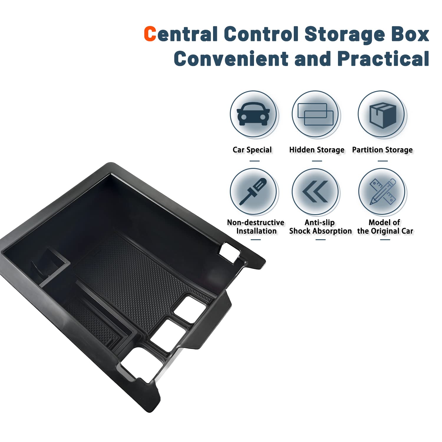 BIBIBO Storage Box for Mazda CX-5 2F KF SUV 2017-2022, Center
