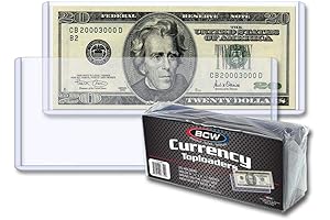 BCW Currency Topload Holder - Pack of 25 | Protector for Standard US Billetes
