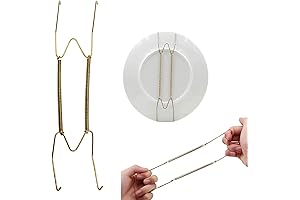 12in Stainless Steel Plate Hangers for Walls Plate Dish Decorative Invisible Plate...