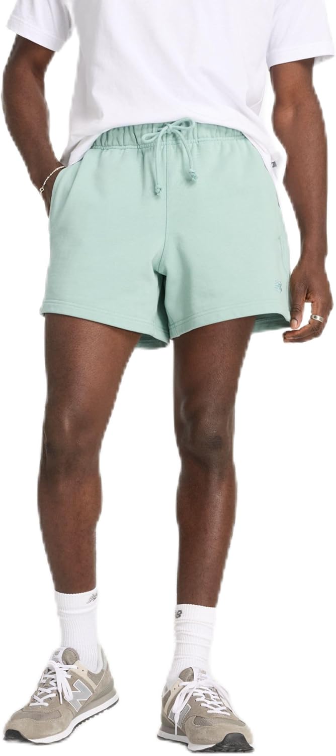 New Balance Mens Athletics French Terry Short 5"