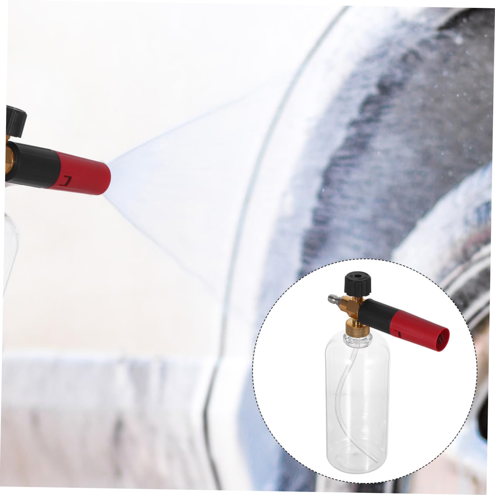 Rociador de Espuma para Lavado de Autos Botella de Jabón con Boquilla de Alta Presión para Coches Profesional y Uso Exterior