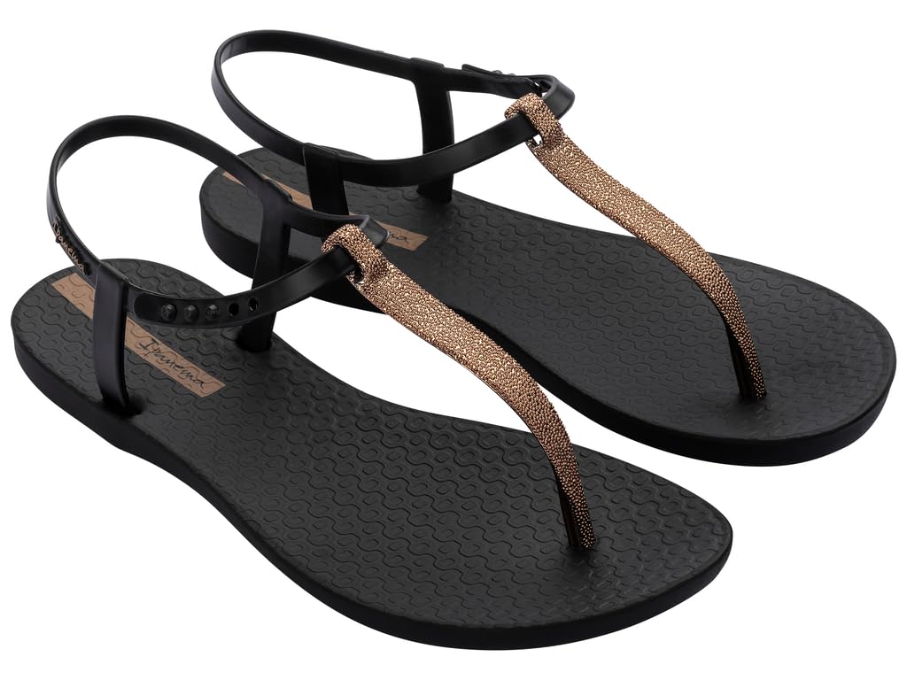 Ipanema Class Classy Sandal Fem, Flip Flops Women, black bronze, 8.5 UK