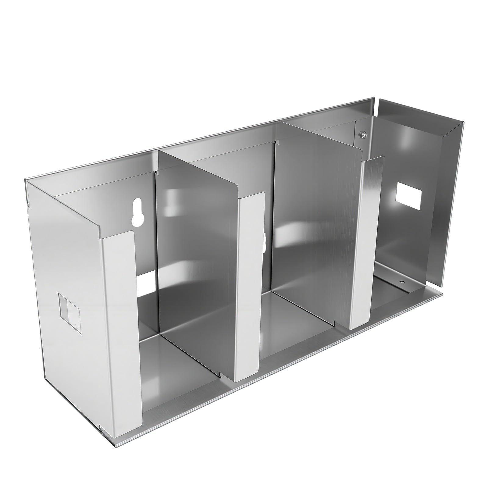 Portavasos de Acero Inoxidable con Divisores Ajustables para (Tres