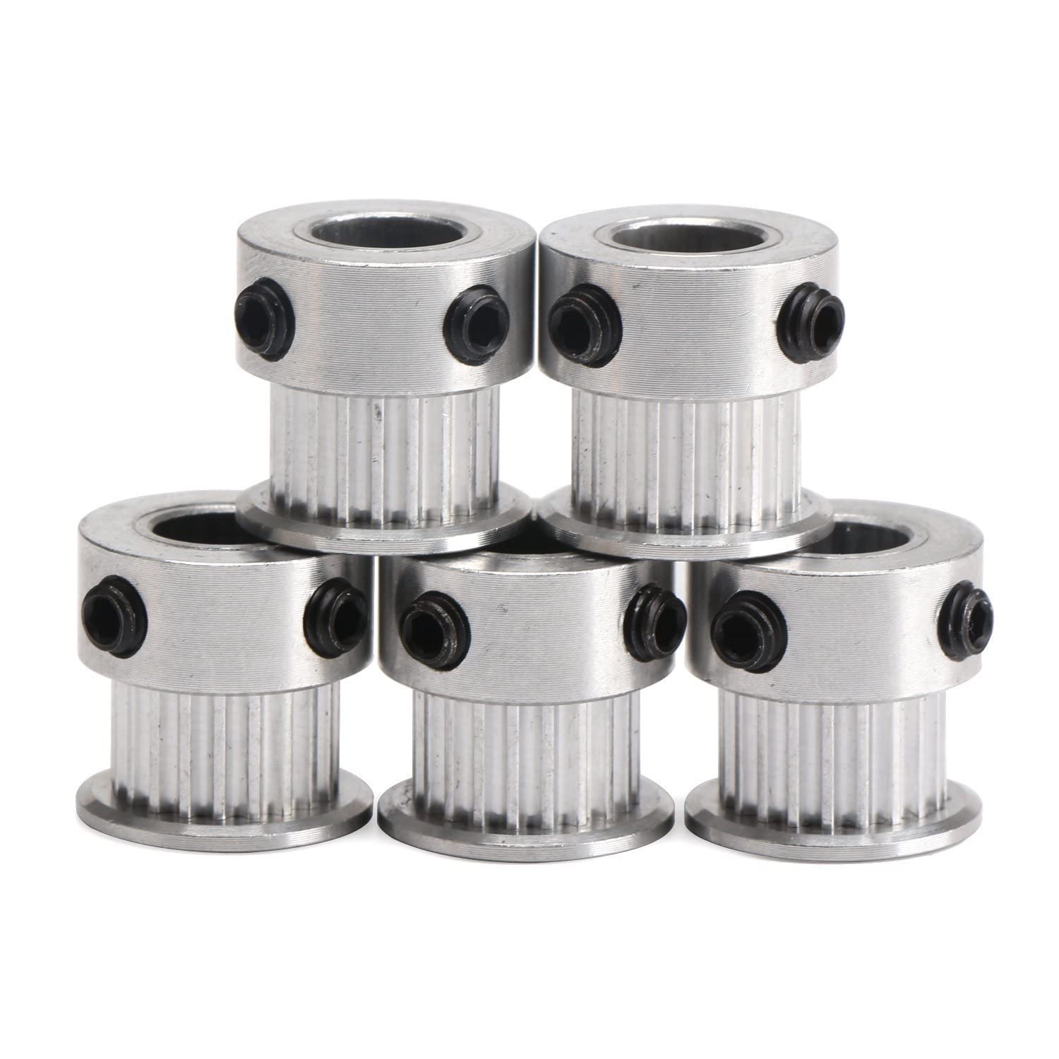 6er Set GT2 Zahnriemen (110–400 Mm) + 2 Riemenscheiben (20 Zähne, 5 Mm Bohrung) – Für 3D-Drucker