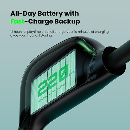 Miniatura 4 de Auriculares de conducción ósea, auriculares Bluetooth V6.0 de conducción ósea con micrófono, auriculares de oreja abierta 12 horas de reproducción,